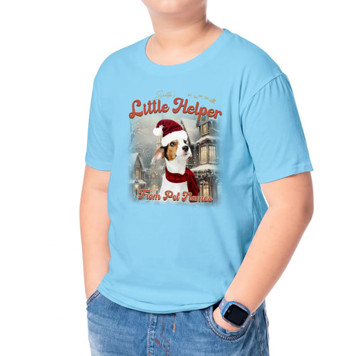 Lifestyle Youth TShirt Mock Up - Light Blue
