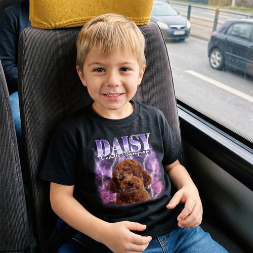 Children's Custom Vintage Style Pet T-Shirt UGC 1