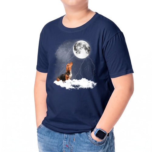 Lifestyle Youth TShirt Mock Up - Light Blue