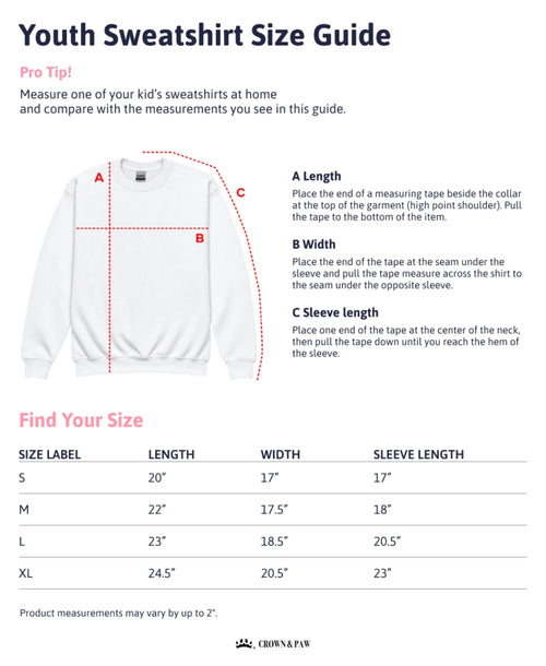 AOP Youth Sweatshirt (Midweight)