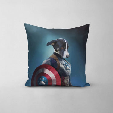 Captain Pawmerica - Custom Throw Pillow