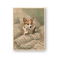 Bedtime Reading Pet Portrait