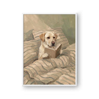 Bedtime Reading Pet Portrait