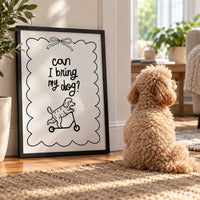 Can I Bring My Dog Custom Portrait