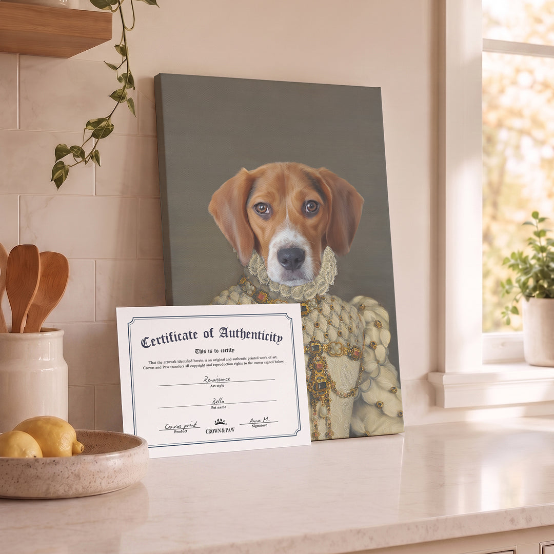 The Princess - Custom Pet Canvas