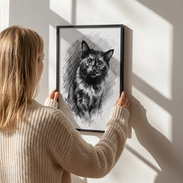 Charcoal Pet Portrait