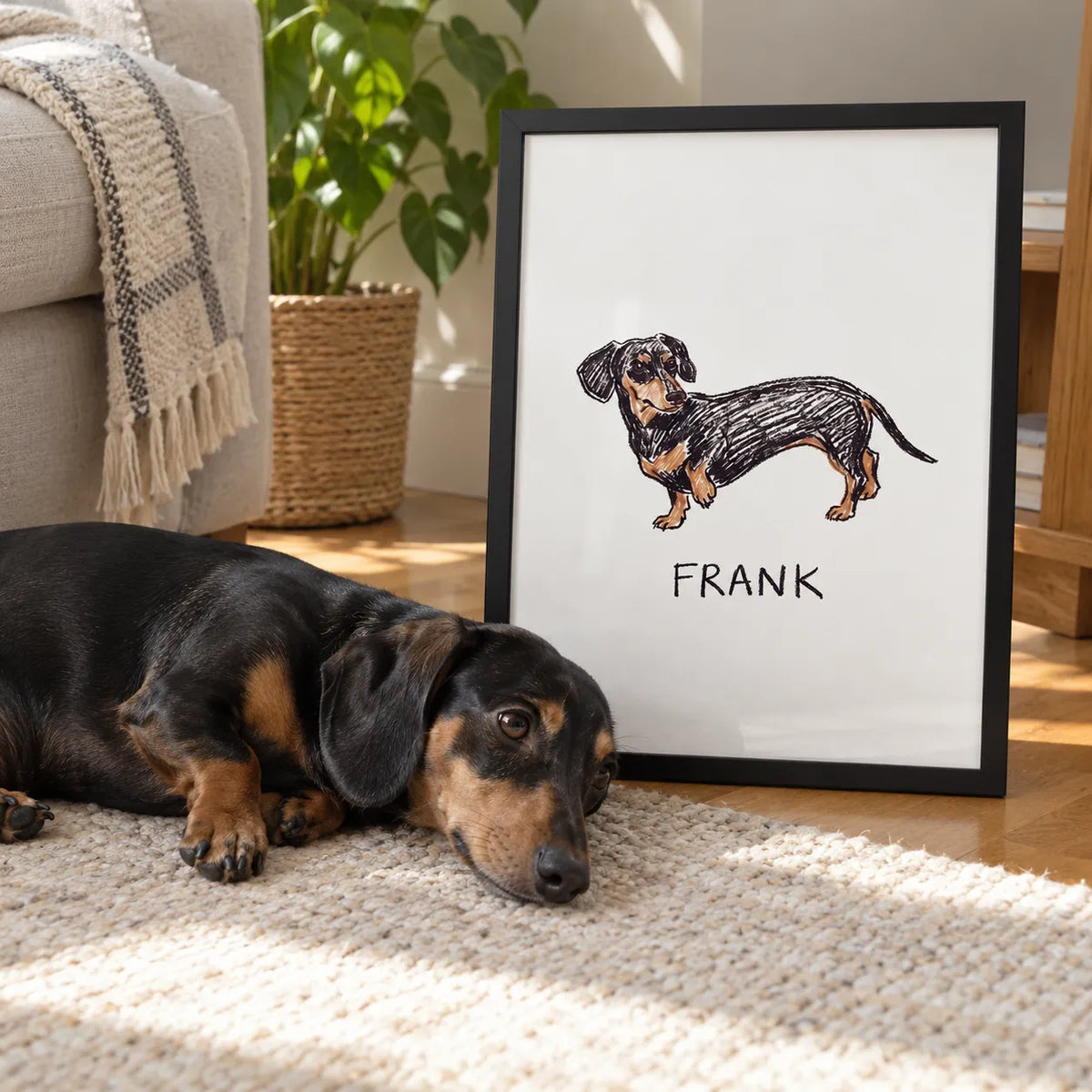 Crayon Doodle Pet Portrait