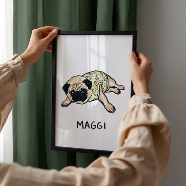 Crayon Doodle Pet Portrait