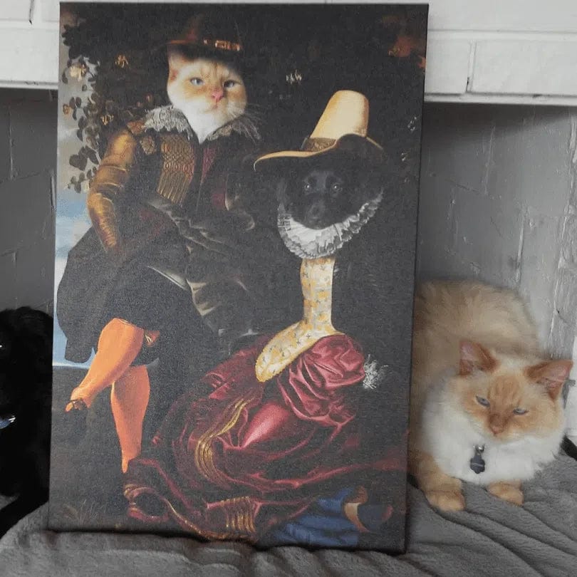 Crown and Paw - Canvas The Lovers - Custom Pet Canvas