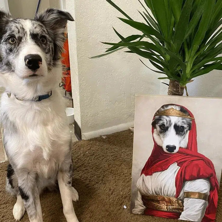 Crown and Paw - Canvas The Persian Princess - Custom Pet Canvas