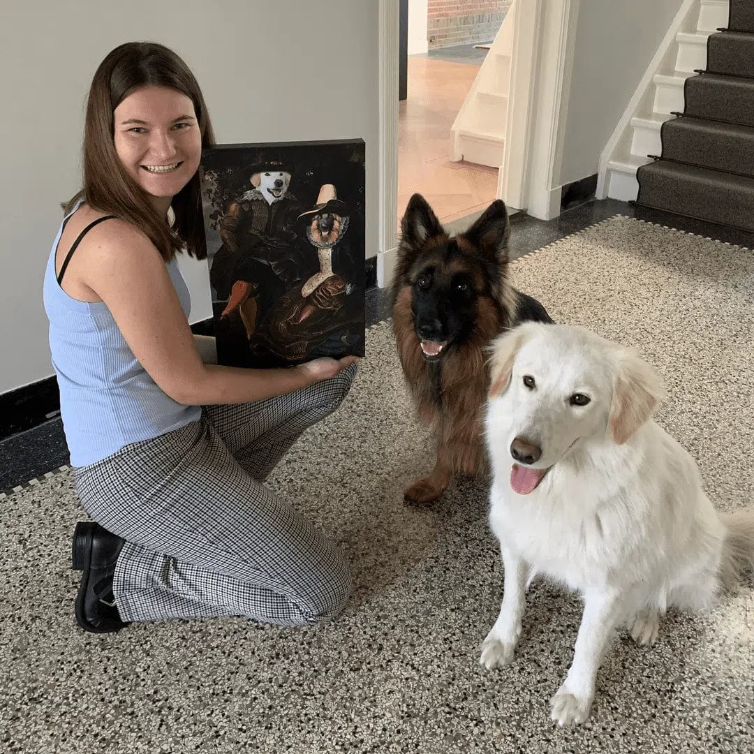 Crown and Paw - Canvas The Lovers - Custom Pet Canvas