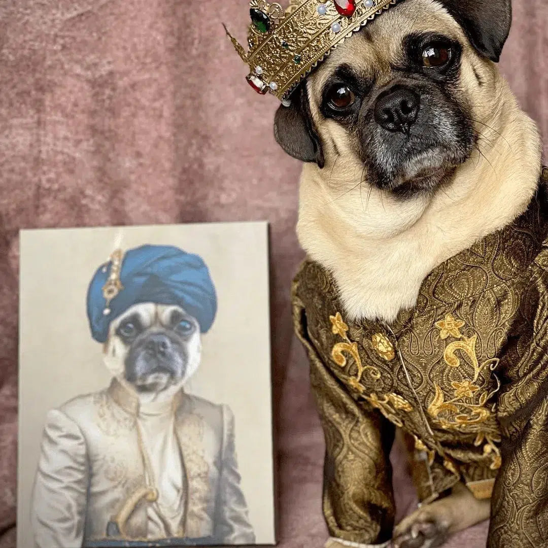 Crown and Paw - Canvas The Persian Prince - Custom Pet Canvas