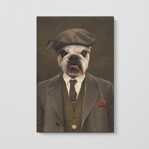Crown and Paw - Canvas The British Gangster - Custom Pet Canvas