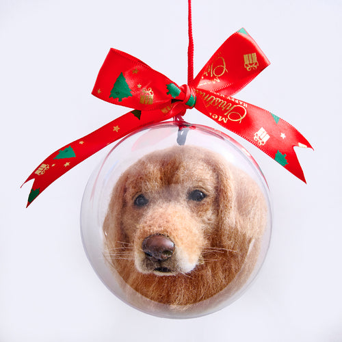 Handmade Pet Face Christmas Ornament