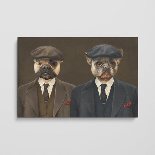 Crown and Paw - Canvas The Gangster Brothers - Custom Pet Canvas