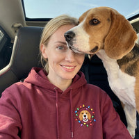 Custom Pet Face Fairy Lights Hoodie