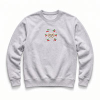 Custom Embroidered Pet Face Organic Cherry Sweatshirt