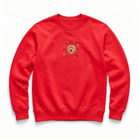 Custom Embroidered Pet Face Organic Cherry Sweatshirt