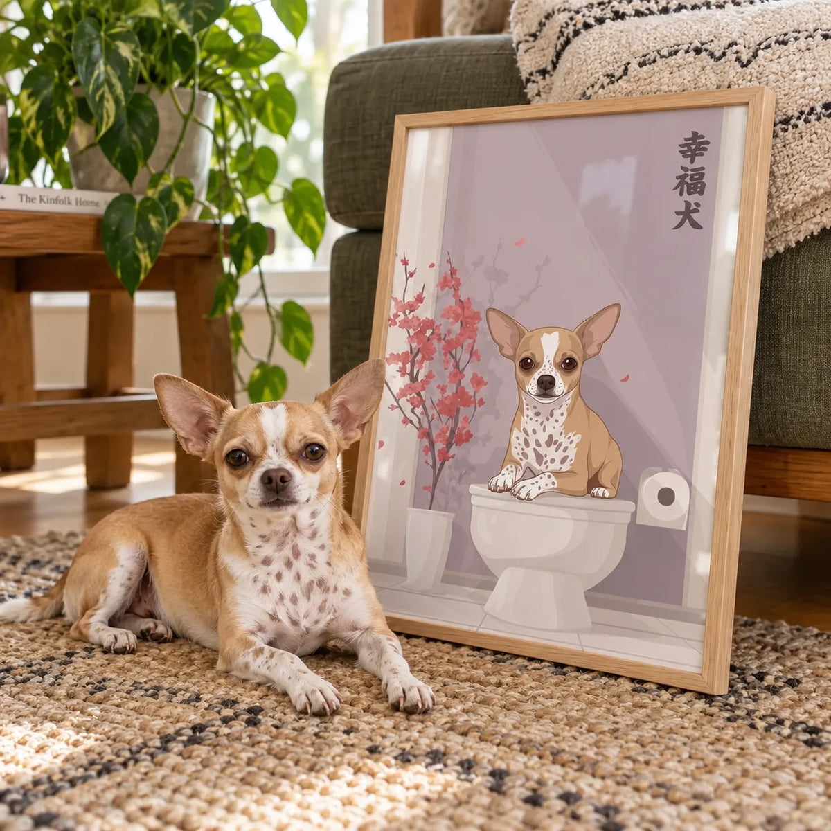 Toilet Seat Asian Style Portrait