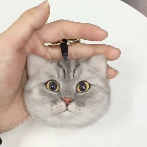 Handmade Pet Face Keychain From Photos