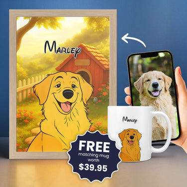 Cartoon Pet Portrait LED Night Light