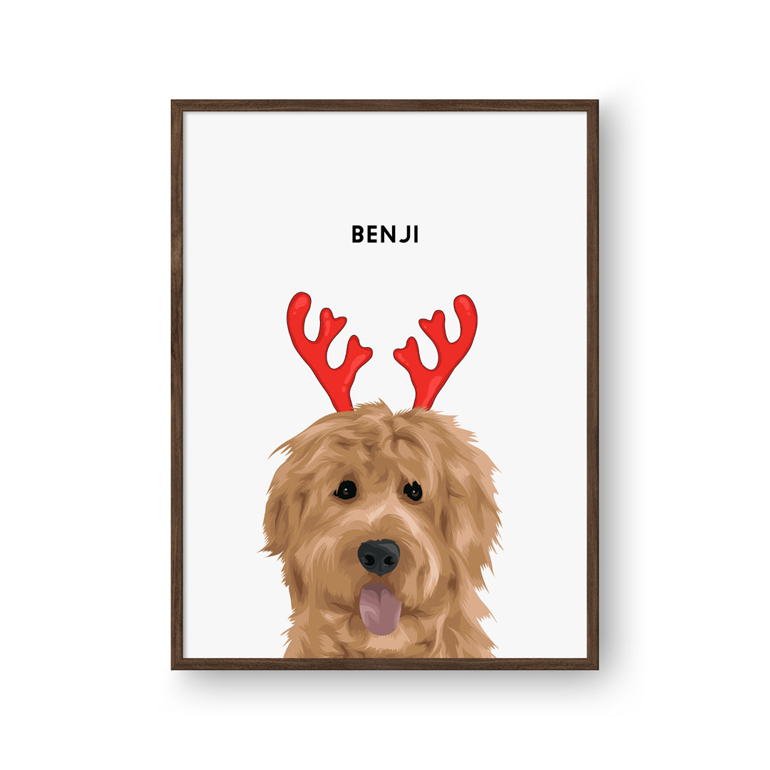 Christmas Pet Portrait - One Pet