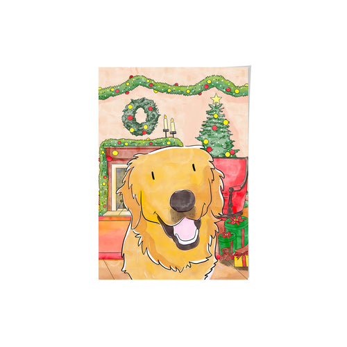 Christmas Watercolor Pet Portrait - One Pet