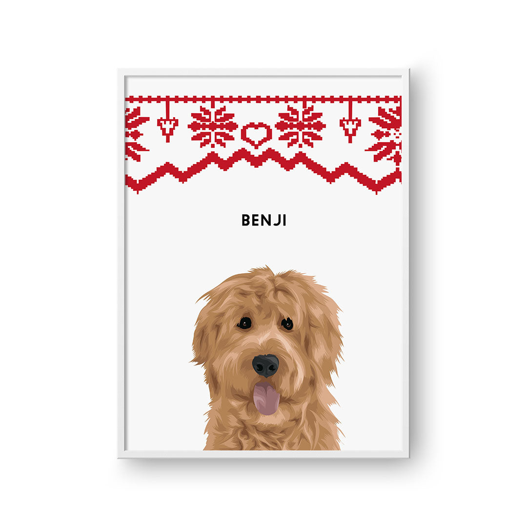Christmas Pet Portrait - One Pet
