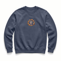 Custom Thanksgiving Embroidered Pet Face Organic Sweatshirt