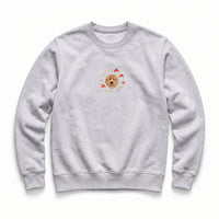 Custom Mushroom Embroidered Pet Face Organic Sweatshirt