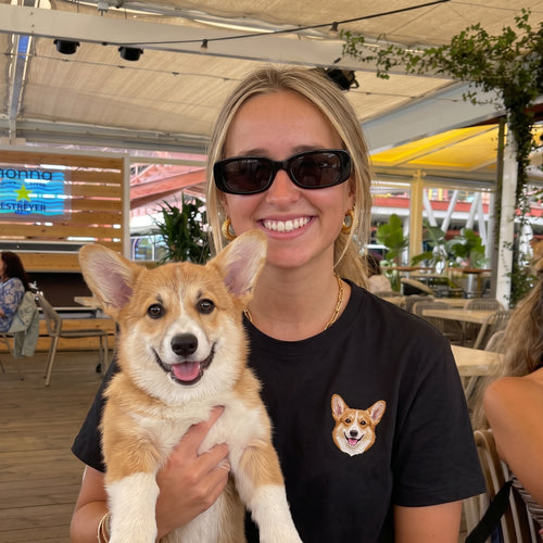 Custom Embroidered Pet Face Tee Shirt