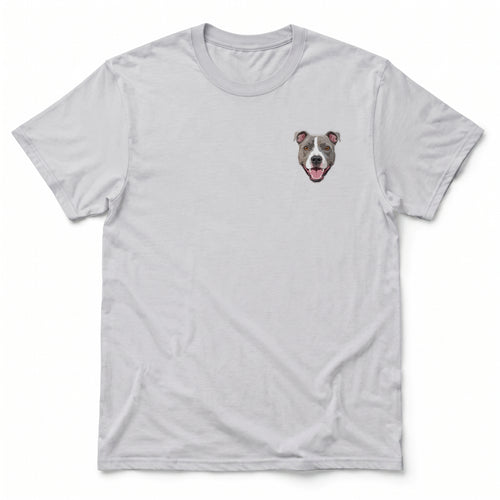 Custom Embroidered Pet Face Tee Shirt