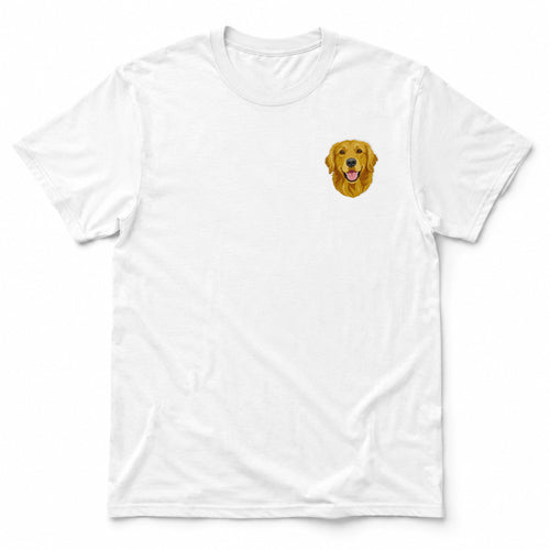 Custom Embroidered Pet Face Tee Shirt