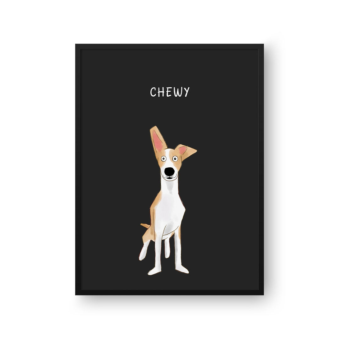 Funny Pet Cartoon Art Print - One Pet