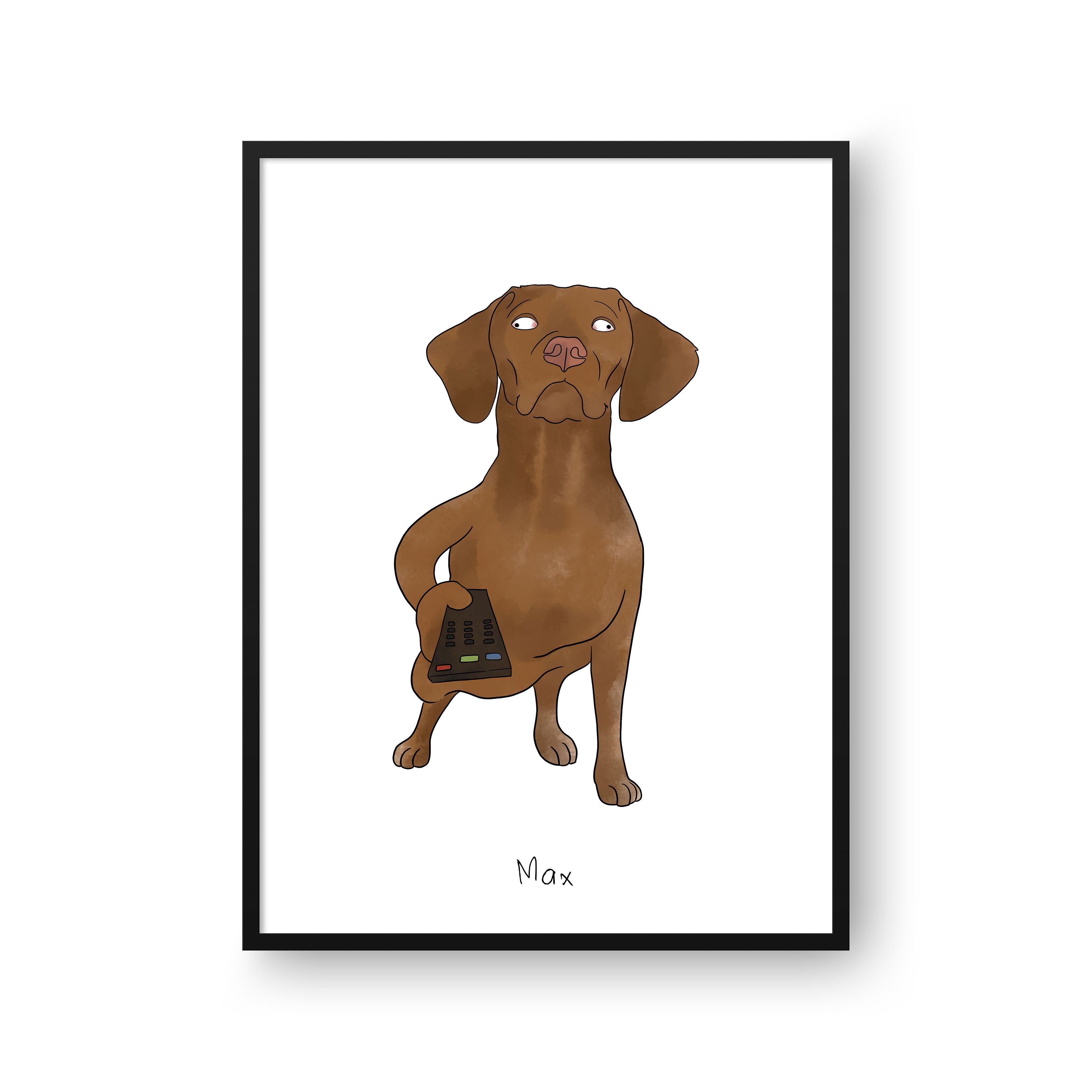 Ugly Pet Portrait - One Pet, Framed Poster