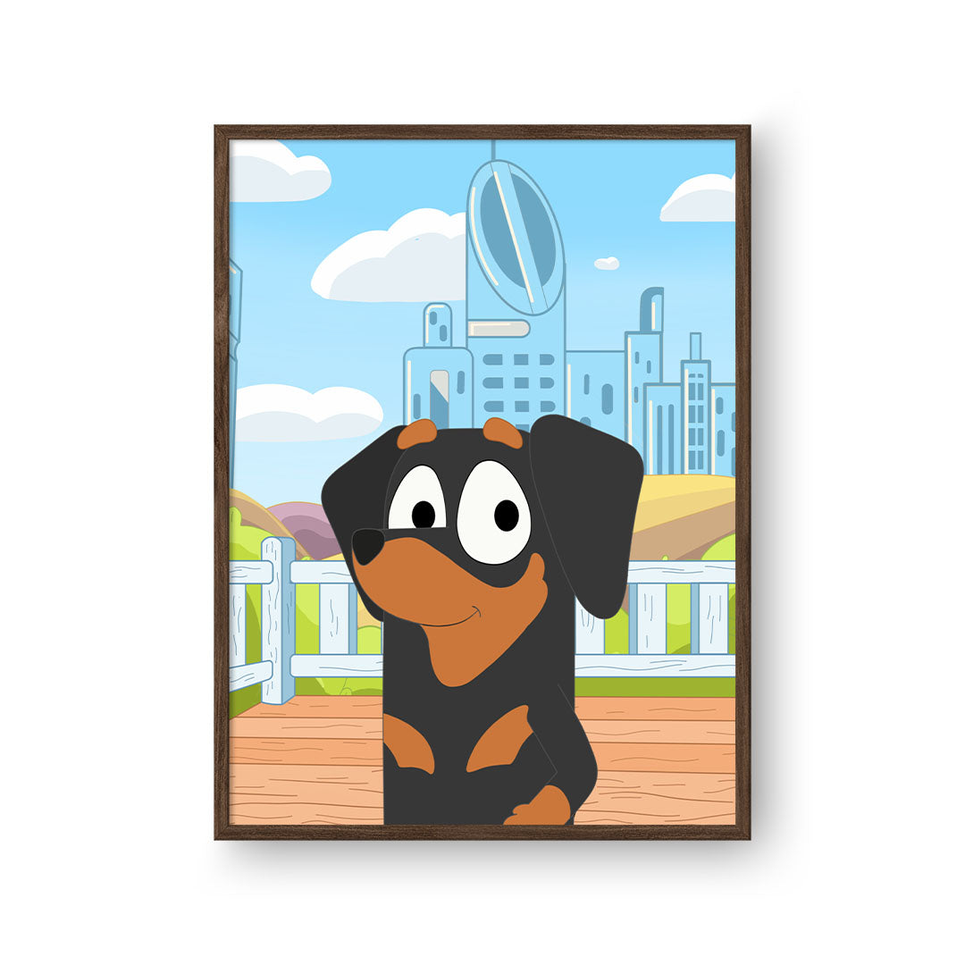 Cartoon Pet Portrait - One Pet