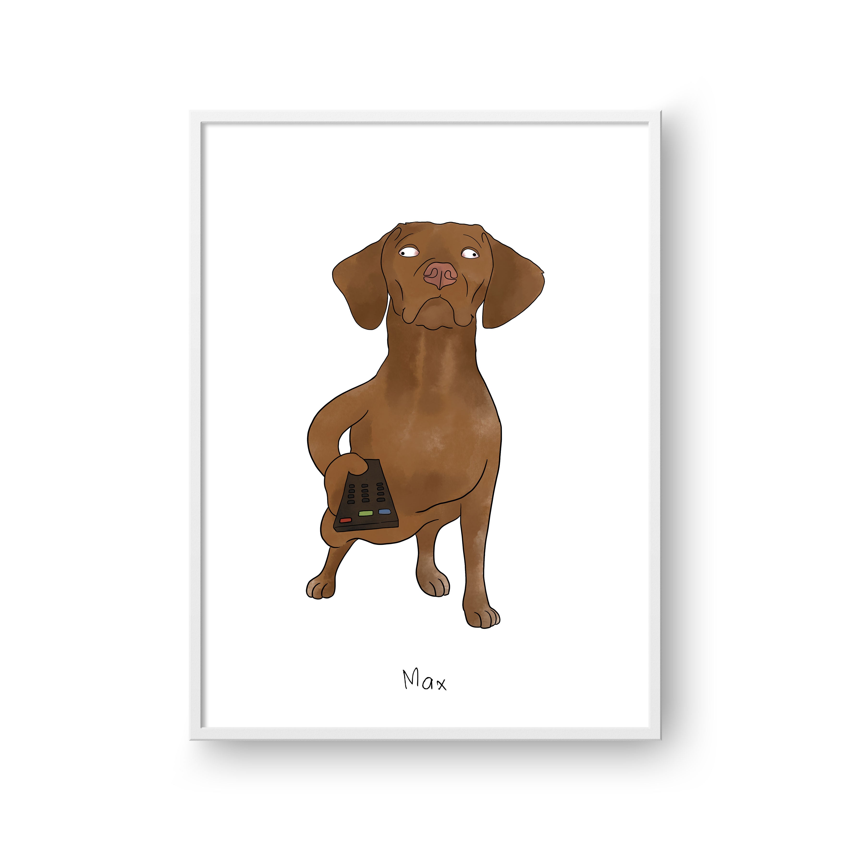 Ugly Pet Portrait - One Pet, Framed Poster