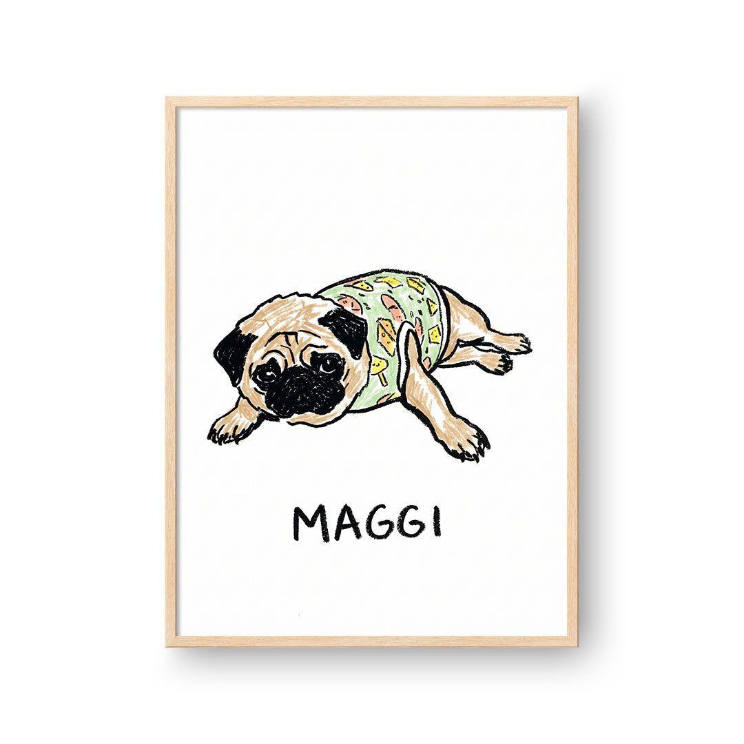 Crayon Doodle Pet Portrait