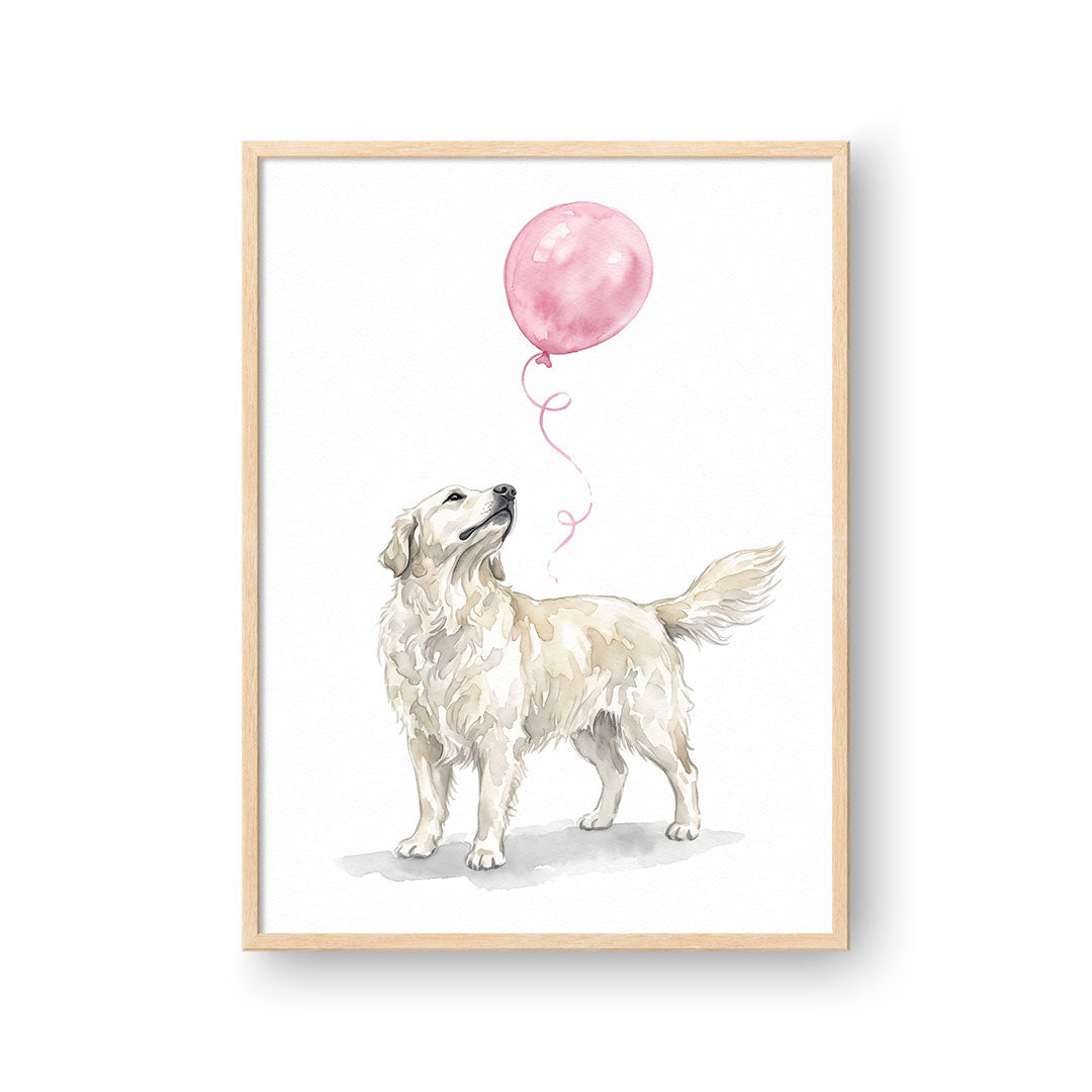 Watercolor Balloon Pet Portrait