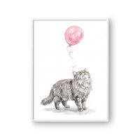 Watercolor Balloon Pet Portrait