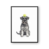 Tennis Ball Pet Portrait