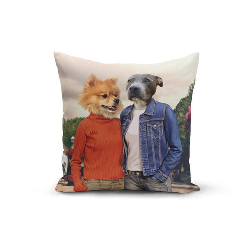 Crown and Paw - Throw Pillow Gilpaw Girls - Custom Throw Pillow 14" x 14" / Casual