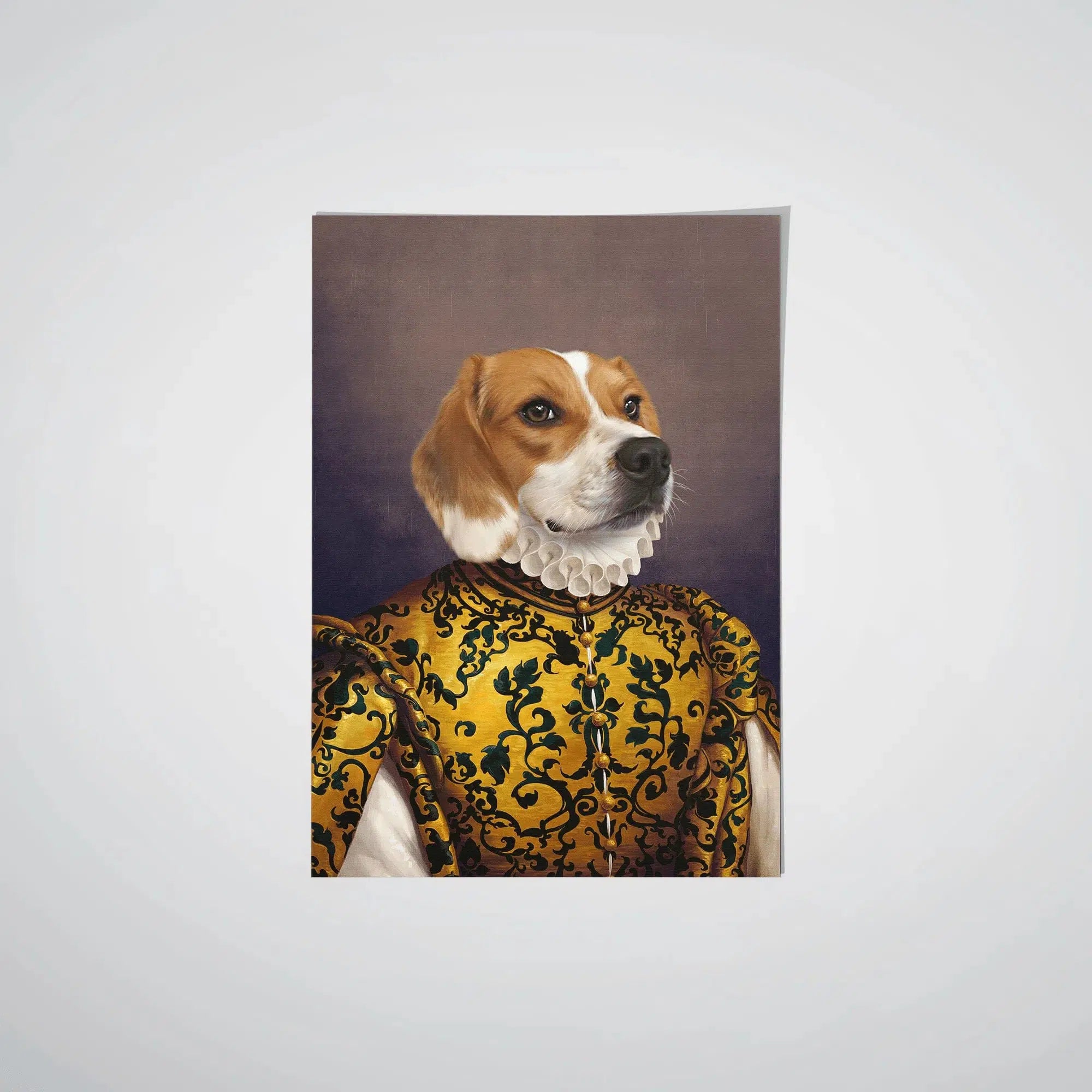 Crown and Paw - Poster The Golden Queen - Custom Pet Poster