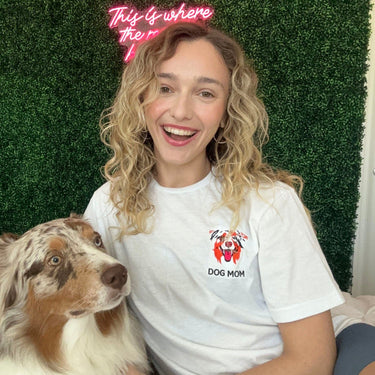 Custom Embroidered Pet Face Tee Shirt