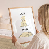 Inhale Exhale Funny Custom Pet Portrait
