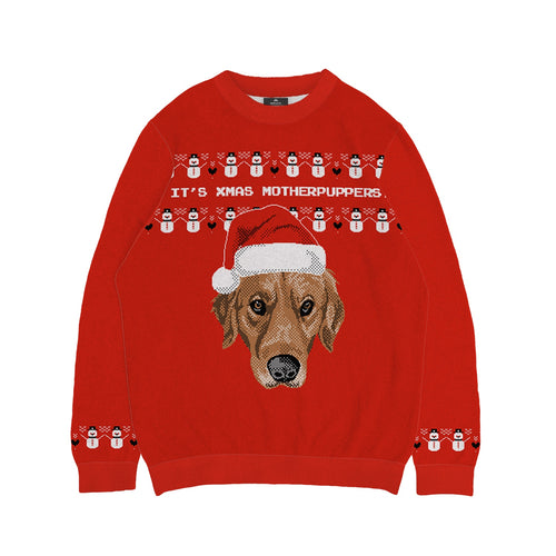 It's Christmas Motherpupper Sweater - Custom Christmas Knitwear