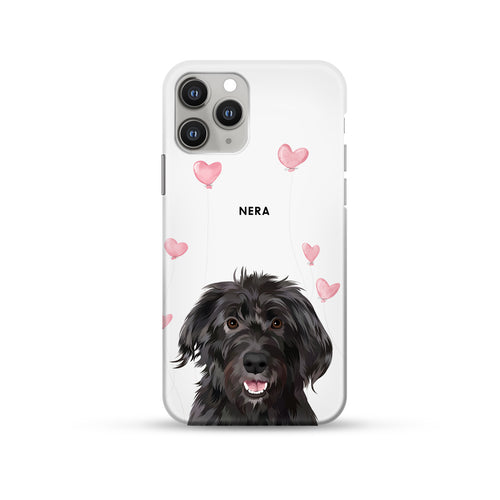 Valentines Pet Portrait Phone Case - One Pet