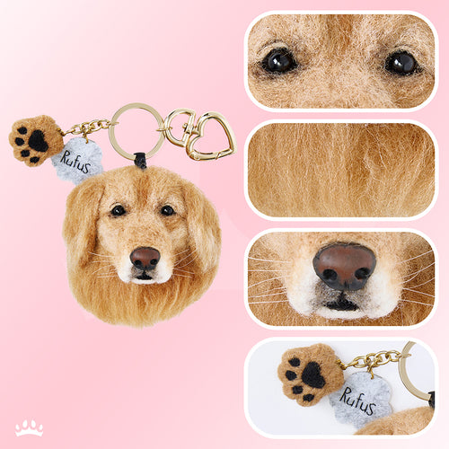 Handmade Pet Face Keychain From Photos