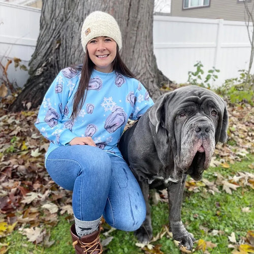 Pet Face Pattern Christmas Sweatshirt
