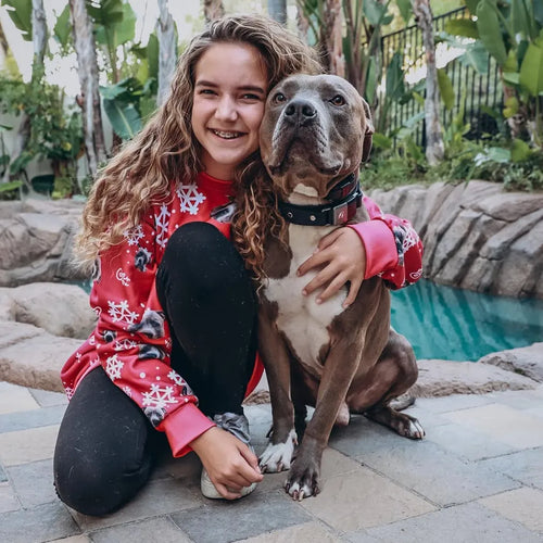 Pet Face Pattern Christmas Sweatshirt